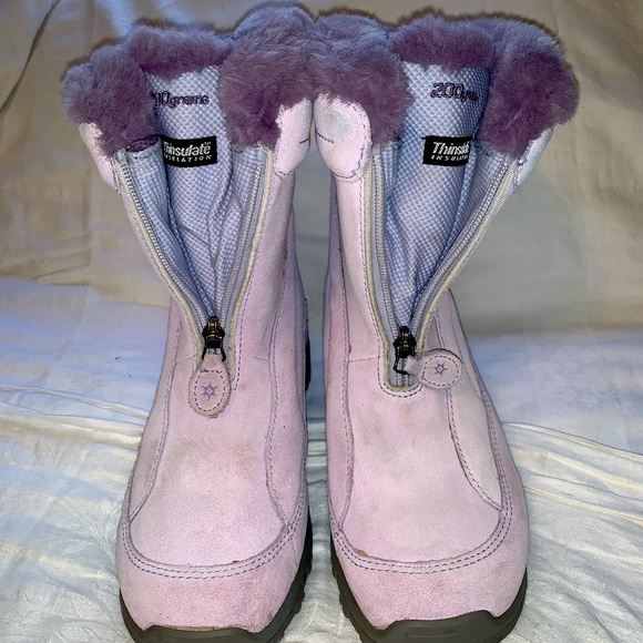 lavender snow boots